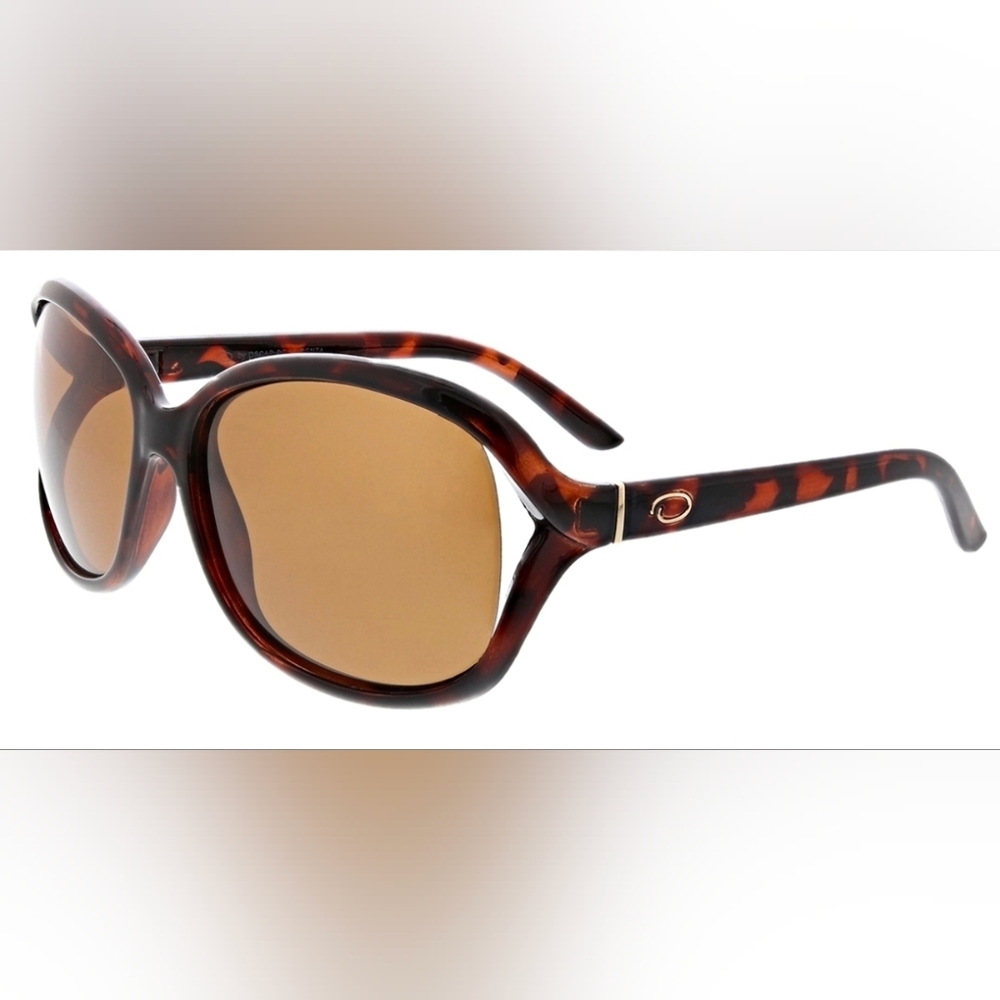 OSCAR by OSCAR DE LA RENTA NWT Tortoise Polarized Sunglasses - Picture 3 of 13